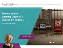 Tablet Screenshot of deborahmeaden.com